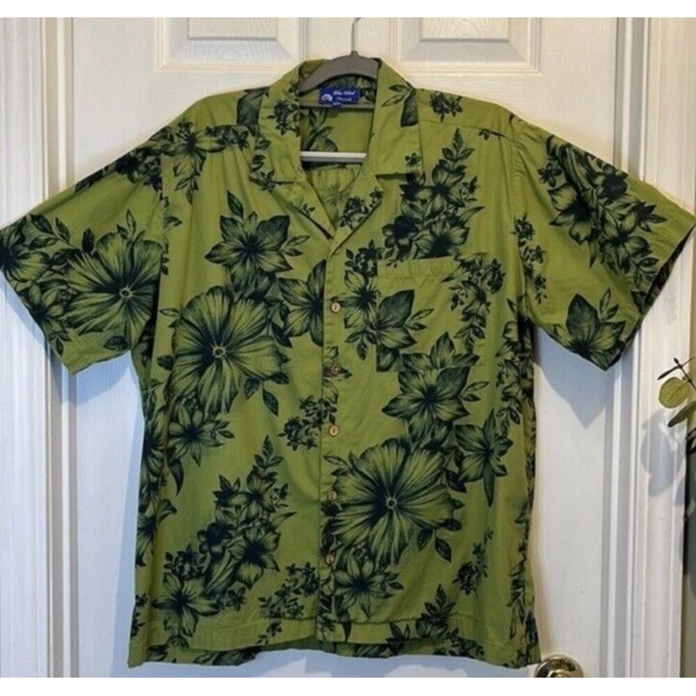 Blue Island Threads Hawaiian Shirt XXL‎